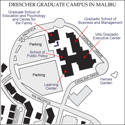 GSEP at Drescher Graduate Campus - Pepperdine GSEP Drescher Graduate Campus map - Pepperdine GSEP