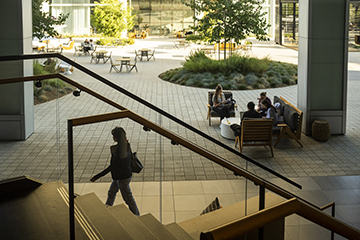 View outside the West LA campus building