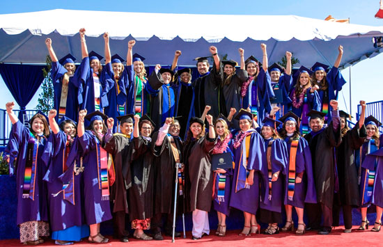 Aliento students at graduation