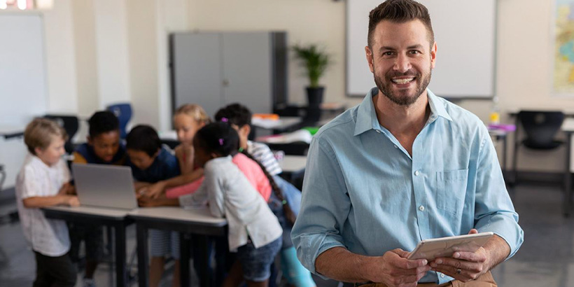 student teacher in an accredited teaching program