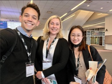 Dr. Wong with TESOL student presenters before their presentations.