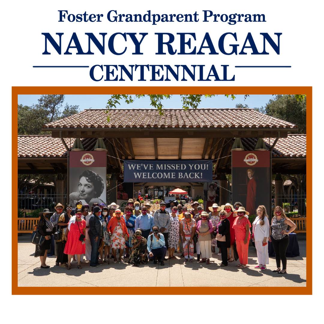 Foster Grandparents at Nancy Reagan Centennial 