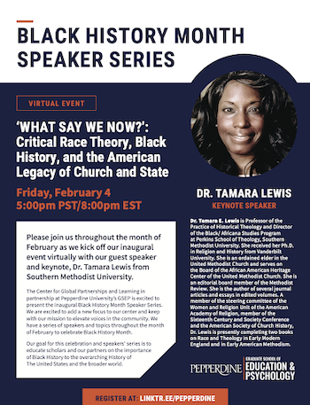 Black History Month Speaker Flyer