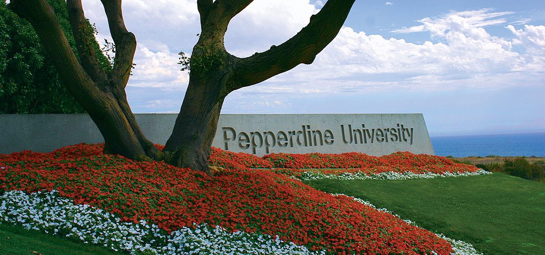 Pepperdine University Sign